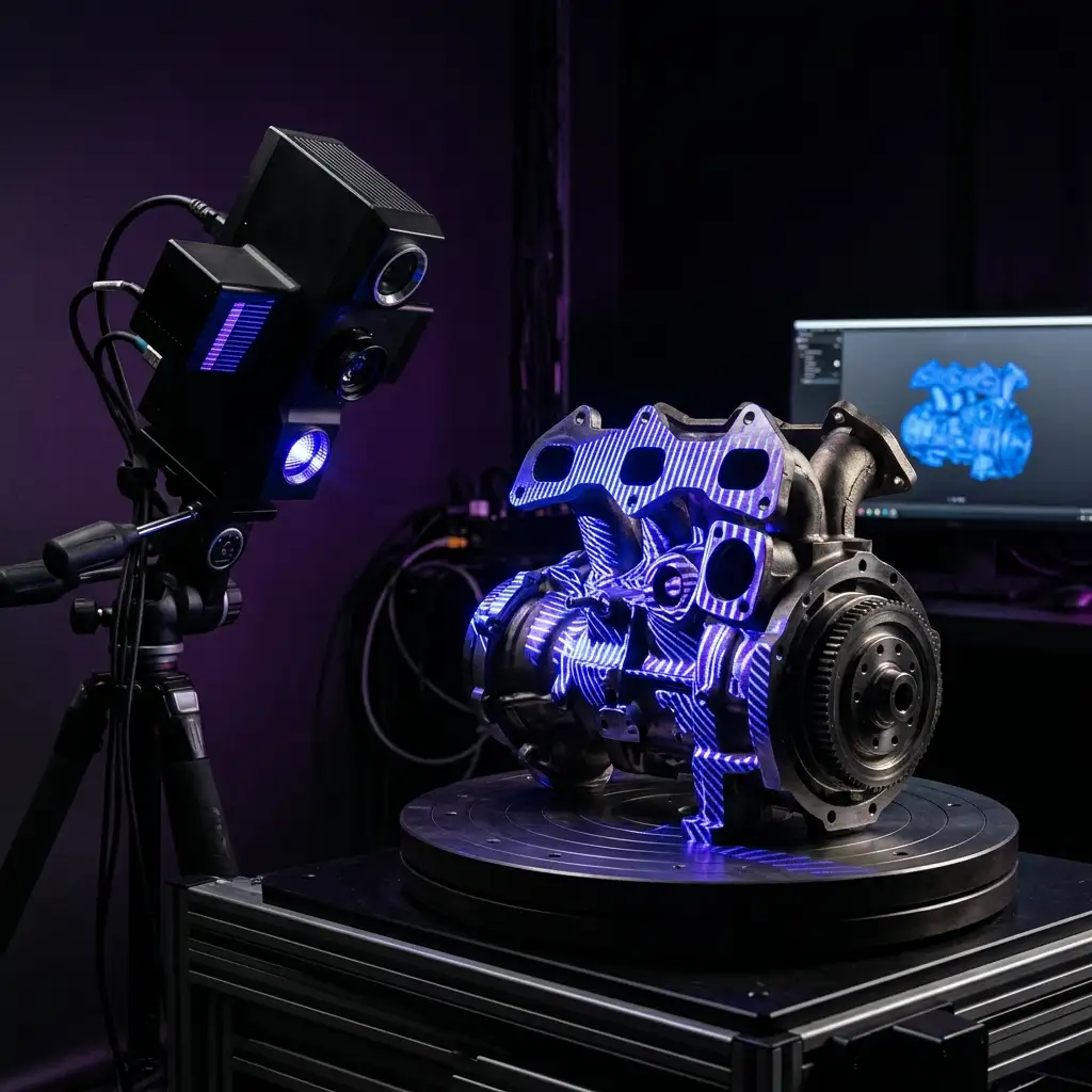 Escaneo 3D de alta precisión para ingeniería inversa