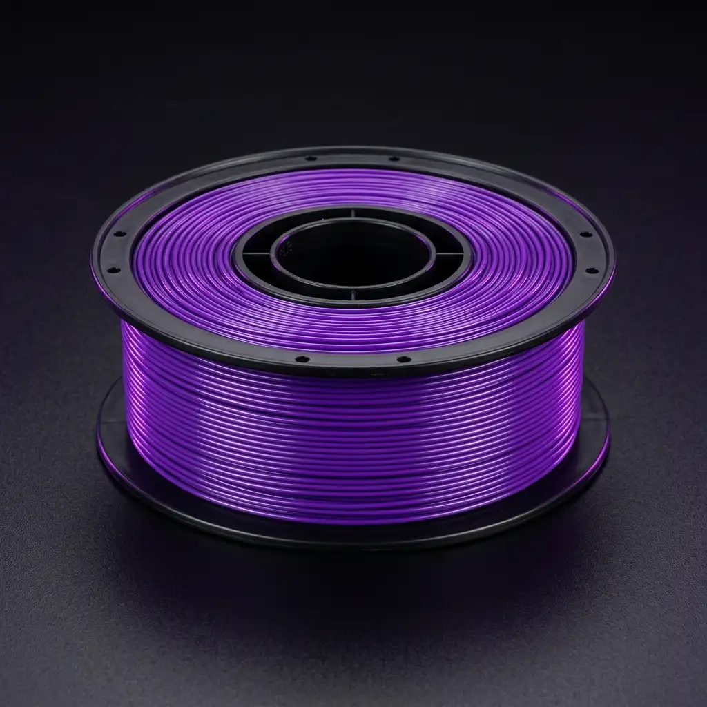 Carrete de filamento PLA premium de 1kg en color azul vibrante